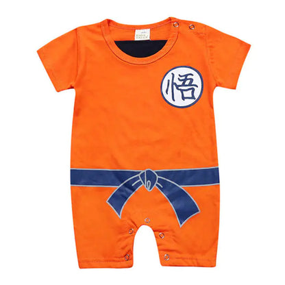 Goku Cotton Summer Short Sleeve Baby Romper (0-3 Years)