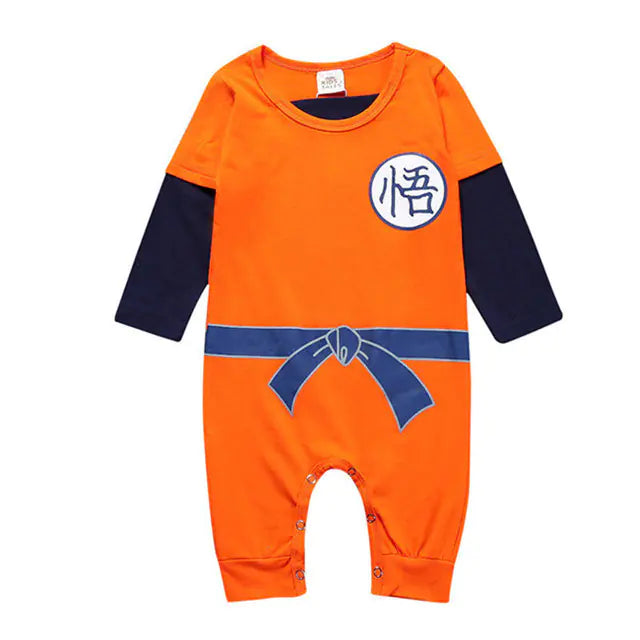 Goku Cotton Summer Short Sleeve Baby Romper (0-3 Years)