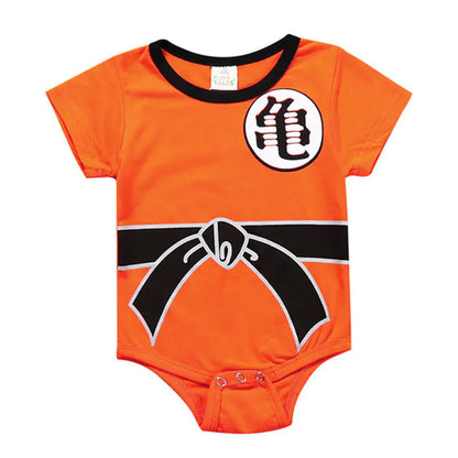 Goku Cotton Summer Short Sleeve Baby Romper (0-3 Years)