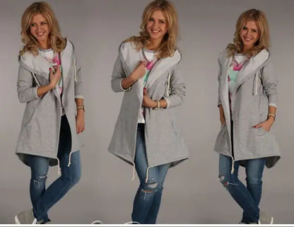 Hooded Long Sleeve Women's Sweatshirt