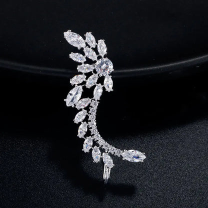 Fashionable Asymmetric Zircon Earrings for Women