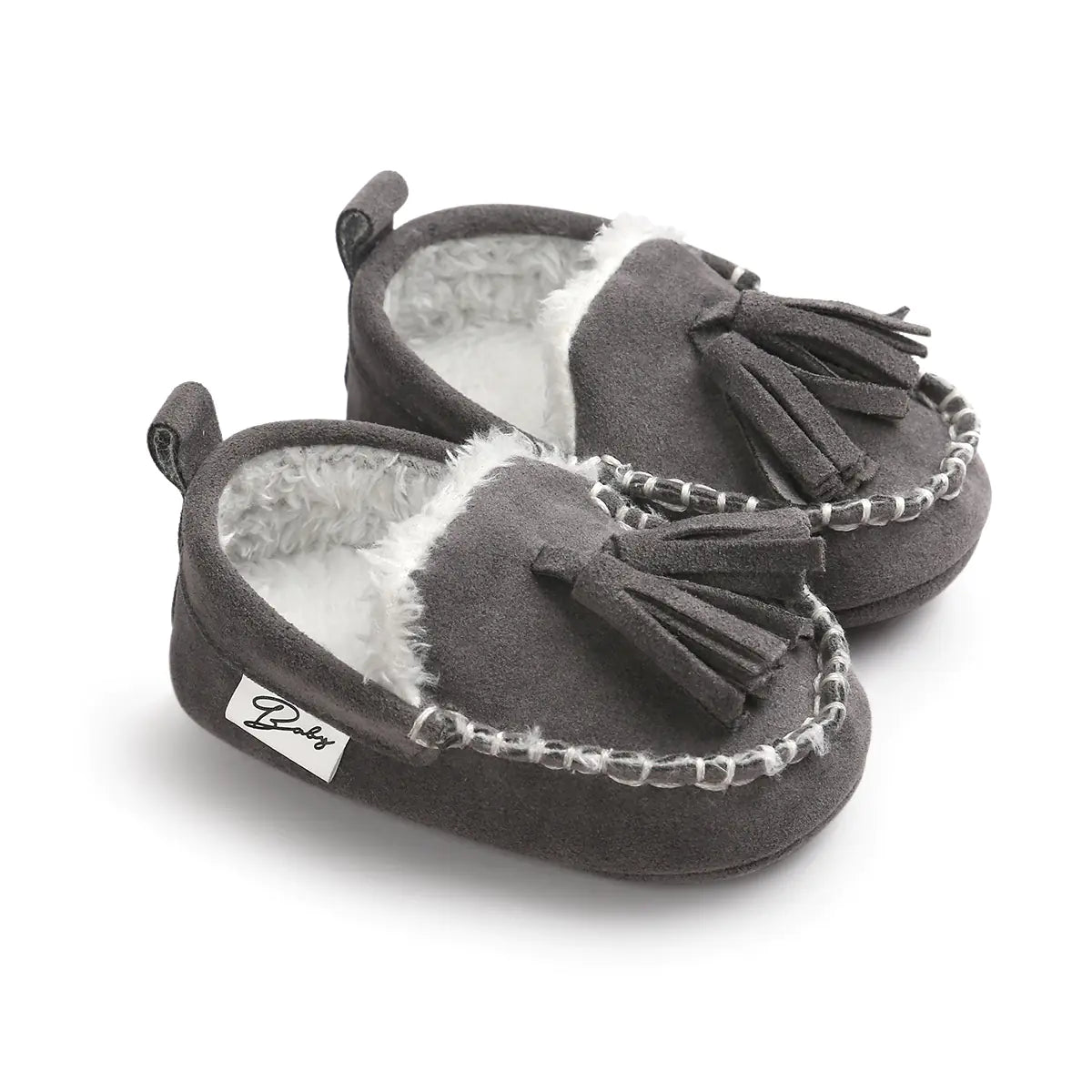 Winter Baby Moccasins, Soft Non-Slip Walking Shoes