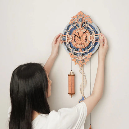 DIY Roman Note Wall Clock - Mechanical Assembly Model