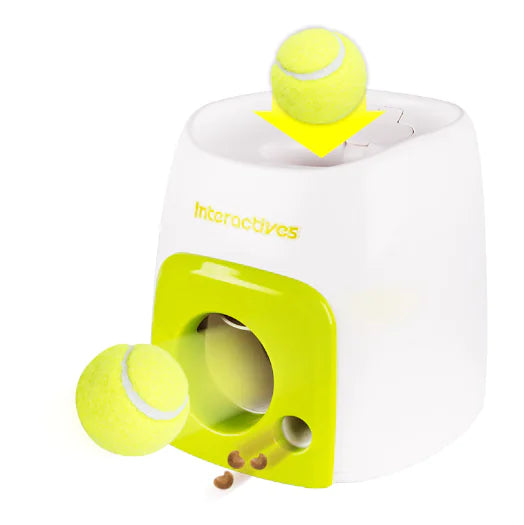 Smart Dog Interactive Feeder with Tennis Ball Reward