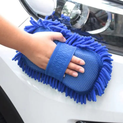 Chenille Coral Car Wash Gloves - Double-sided Cleaning Tools