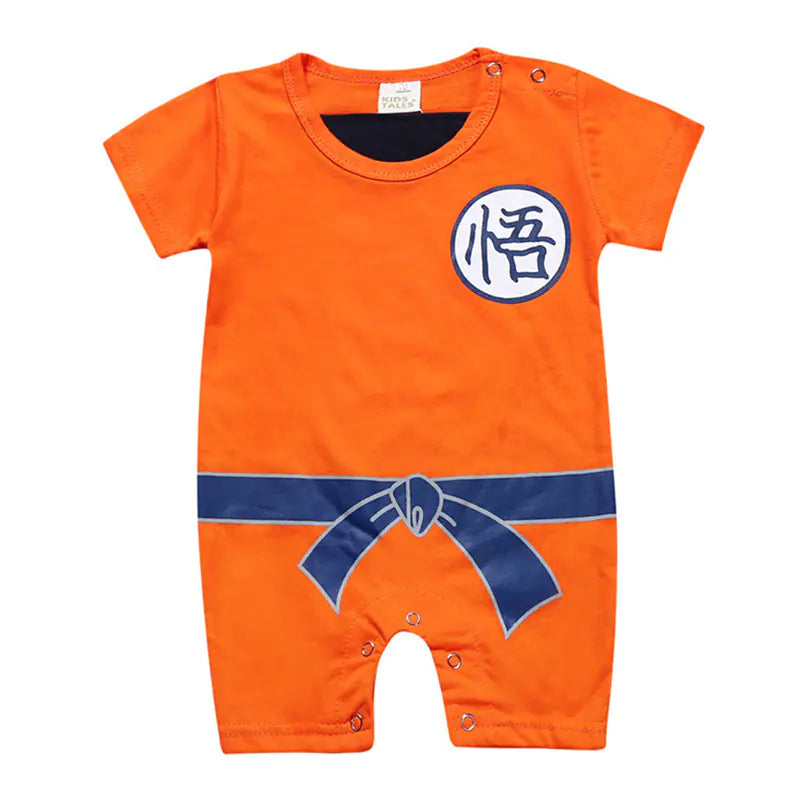Goku Cotton Summer Short Sleeve Baby Romper (0-3 Years)