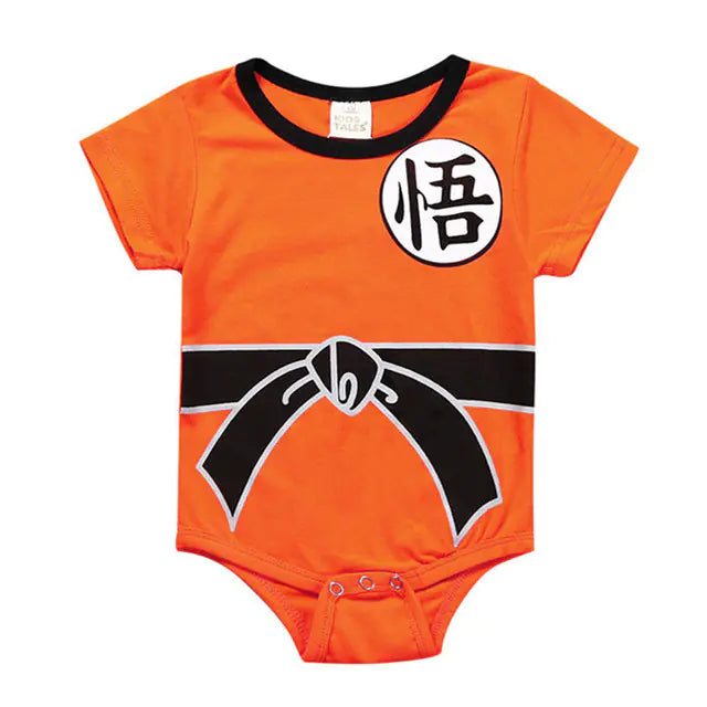 Goku Cotton Summer Short Sleeve Baby Romper (0-3 Years)